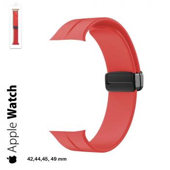 Armband - Apple Watch Magnet 42, 44, 45, 49 mm - red