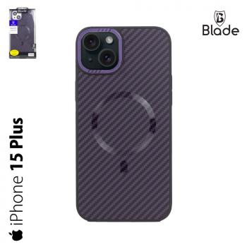 Blade Carbon Case Komp. mit MagSafe - iPhone 15 Plus- purple